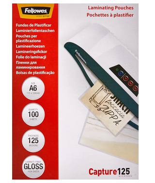 Fundas plastificar Fellowes A6 (100 uds)