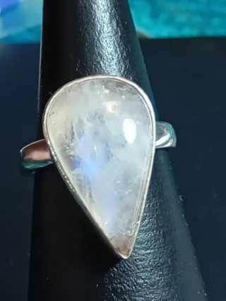 Anillo Plata Ley Luna Gota