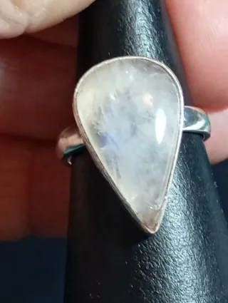 Anillo Plata Ley Luna Gota