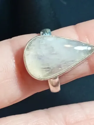 Anillo Plata Ley Luna Gota