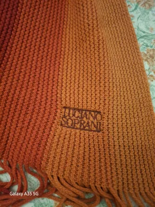 Sciarpa Luciano Soprani Uomo Arancione/Rosso