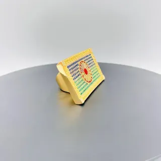 SELLO BANDERA GITANA CON CIRCONITAS18K