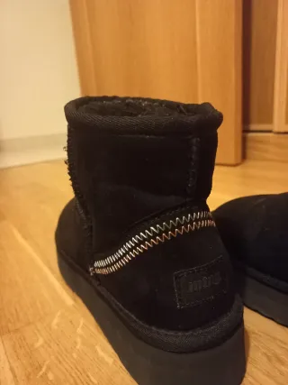 Botines Mustang Negros Talla 38