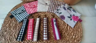 Llaveros hechos a mano con monedero a juego