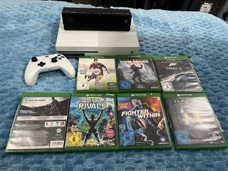 Xbox One S Blanca + 6 Juegos + un control + sensor