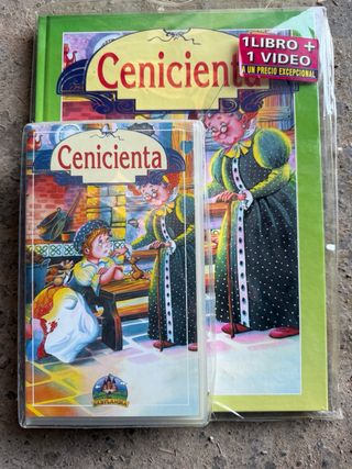 Lote 4 Libros + VHS Cuentos Infantiles (Español)