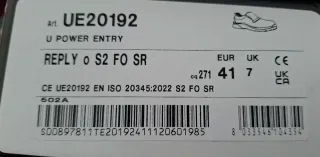 Scarpe antinfortunistiche U-Power Virgo nere