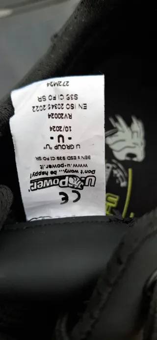 Scarpe antinfortunistiche U-Power Virgo nere