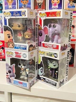 Funko Pack A E.! Aladdin, Tom y Jerry, Maléfica