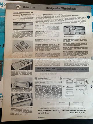 Nevera Westinghouse SJ-91 Original