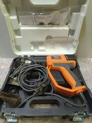 Pistola de calor 2000W con accesorios