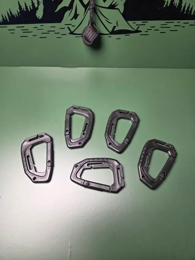 Mosquetón 8cm Negro