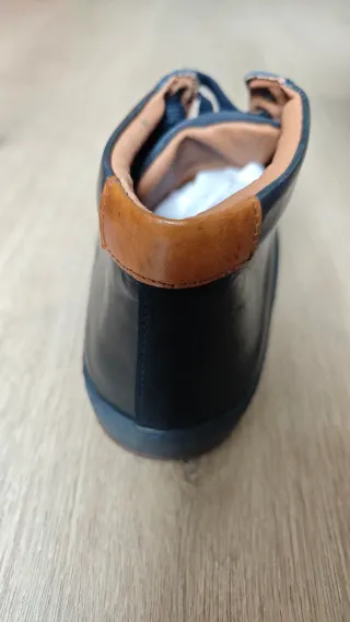 Zapatillas altas piel azul T40