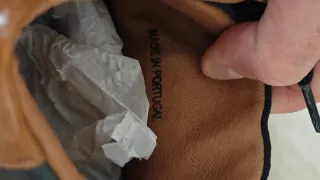 Zapatillas altas piel azul T40