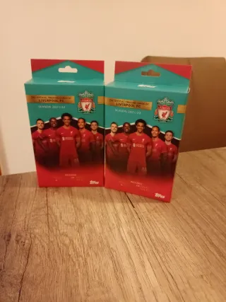 2 Cajas Topps Team Set Liverpool FC