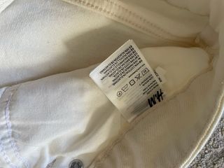 Pantaloni uomo bianchi in cotone riciclato