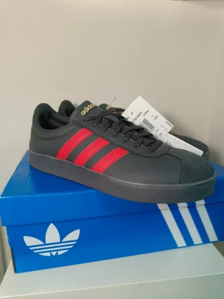 Zapatillas Adidas Talla 41 Gris/Rojo