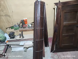 Persiana de madera enrollable