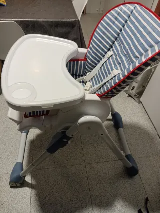 Trona Plegable bbest Rayas Azul