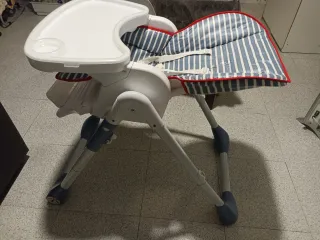 Trona Plegable bbest Rayas Azul