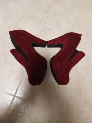 Scarpe Bistro rosse invernali donna