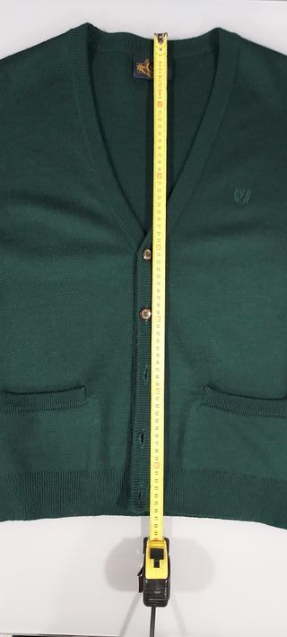 Casaco de malha clássico verde