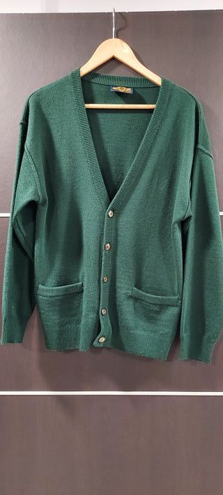 Casaco de malha clássico verde