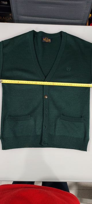 Casaco de malha clássico verde