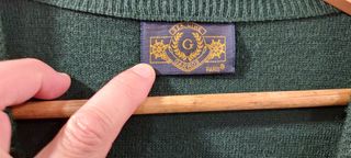 Casaco de malha clássico verde