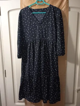 Vestido largo lunares