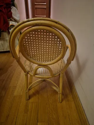 Silla infantil de mimbre