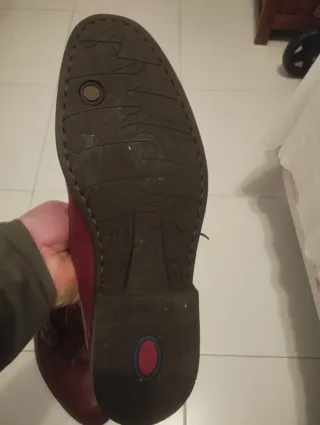 Zapatos Fluchos Hombre Piel caoba