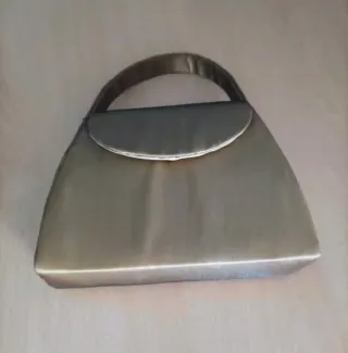 Conjunto Chal, Bolso y Zapatos Beige/Dorado