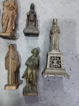 Lote Figuras Religiosas S.XIX Calamina