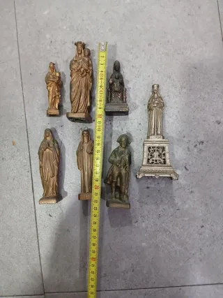 Lote Figuras Religiosas S.XIX Calamina