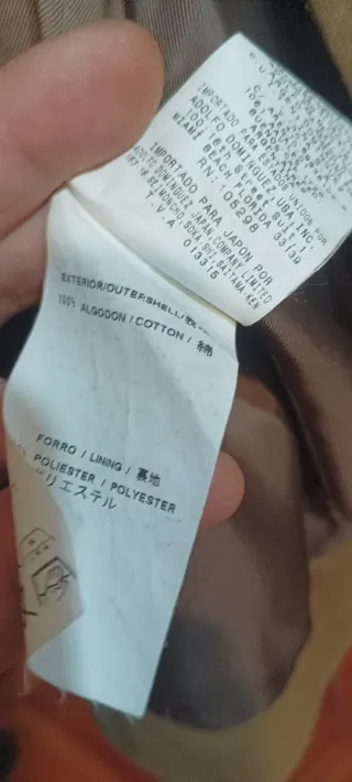 Abrigo Adolfo Domínguez Verde Talla M