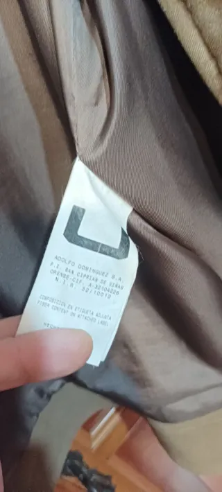 Abrigo Adolfo Domínguez Verde Talla M