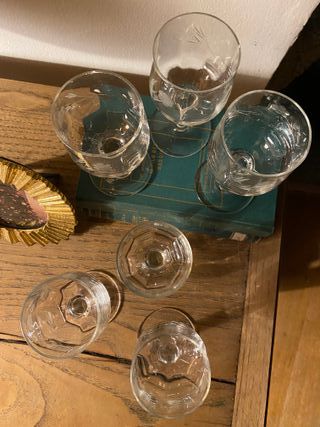 Servizio 6 Bicchieri da Liquore Incisi