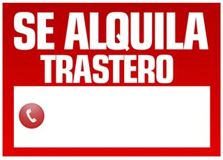 Se alquila trastero económico.