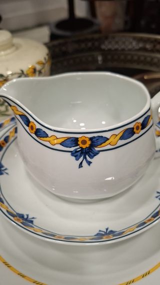 Vajilla Vista Alegre Porcelana Azul y Blanca