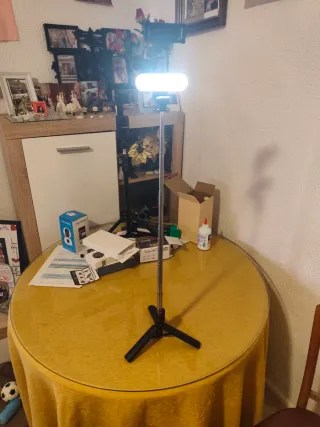 Palo selfie con luz LED