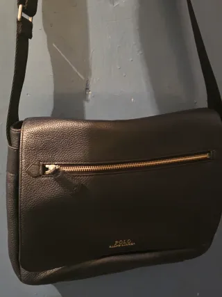 Bolso Polo Ralph Lauren Negro Piel