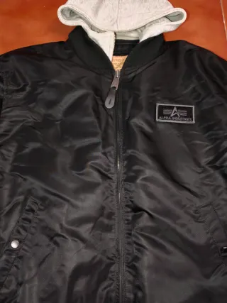 Chaqueta Alpha Industries D TEC Negra Gris