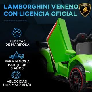 Coche Eléctrico Infantil Lambo Verde