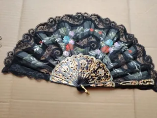 Ventaglio vintage pizzo floreale