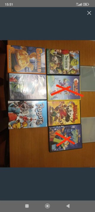Lote 5 Películas DVD Infantiles Animadas