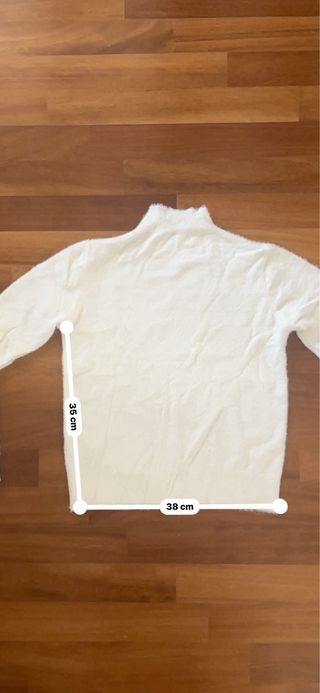 Maglione donna dolcevita bianco taglia M