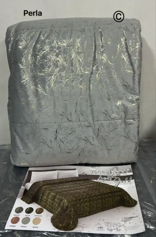 Trapunta Matrimoniale Tortora/Oro