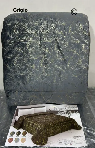 Trapunta Matrimoniale Tortora/Oro