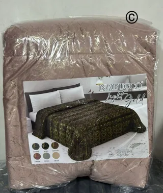 Trapunta Matrimoniale Tortora/Oro